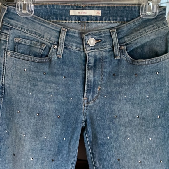 Levi’s 711 Skinny Embellished Jeans 26 - Picture 4 of 10
